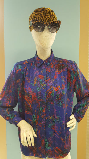 “Purple Rain” Vintage Blouse from Paris